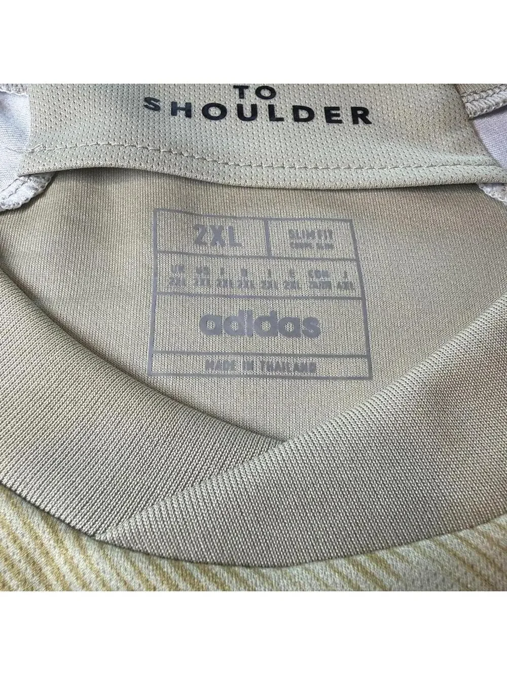 Adidas LA Galaxy 2025/26 Away Jersey Tan & Cream, Size 2XL